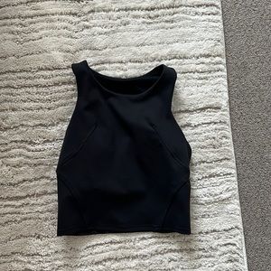 lululemon size 4 wunder train black racer back tank top